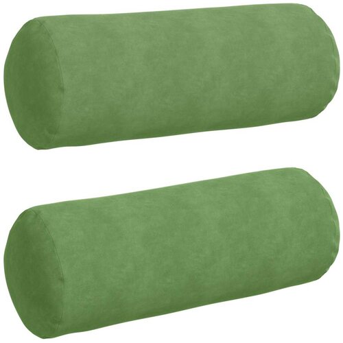 vidaXL Blazine 2 pcs Svetlo zelena &Oslash; 25 x 70 cm Žametna tkanina, (5000083547) Cene