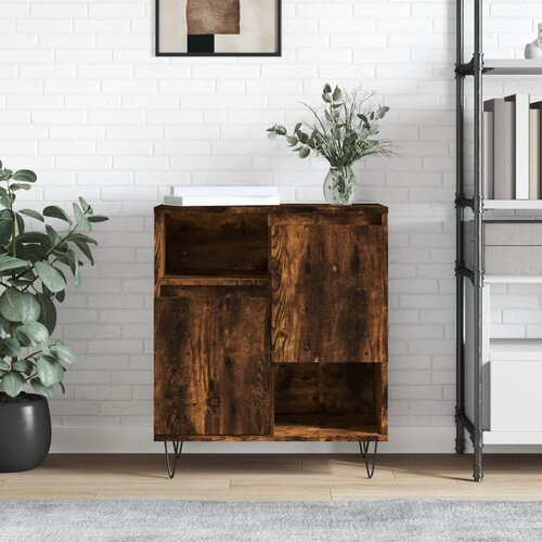vidaXL Komoda dimljeni hrast 60x35x70 cm inženirski les Cene