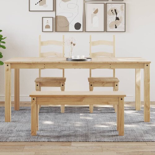 vidaXL Jedilna miza Panama 180x90x75 cm trdna borovina Cene