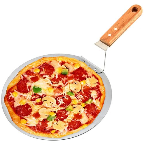  Snažan reket za pizzu od nehrđajućeg čelika s drvenom ručkom od 49 cm Cijene