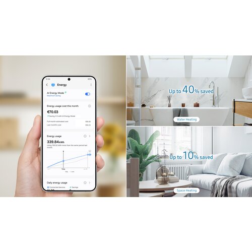 Samsung 12,5kW toplotna črpalka EHS Split AE125DXEDGG/EU + AE200DNWSPG/EU (200l itegriran bojler) - Slike