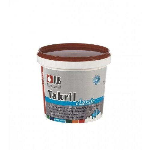 Jub Boja za beton oksidno crvena Takril 0,75l Slike