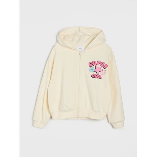 Sinsay Hoodie s patentnim zatvaračem i kapuljačom od terry pletiva Cijene
