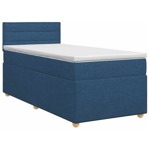  Boxspring krevet s madracem Plava 90 x 200 cm Tkanina - Plava 90 x 200 cm Dizajn linija Slike