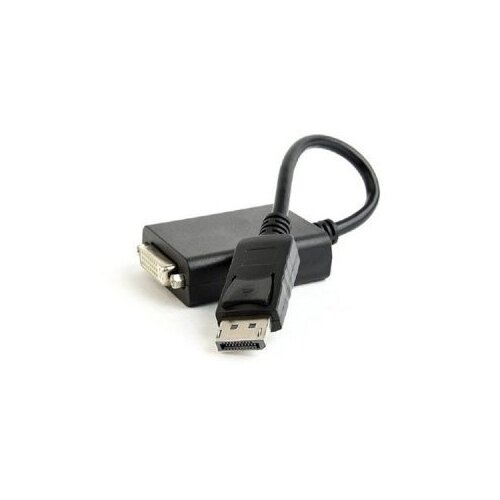 Displayport v.1.2 adapter GEMBIRD, A-DPM-DVIF-03, muški na ženski DVI Dual-Link, 10 cm, black Cene