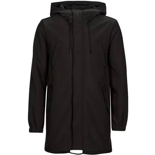 Only & Sons ONSHALL HOOD SOFTSHELL PARKA Crna