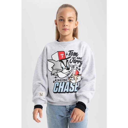 Defacto Regular Fit Tom &amp;amp; Jerry Licensed Crew Neck Sweatshirt Slike