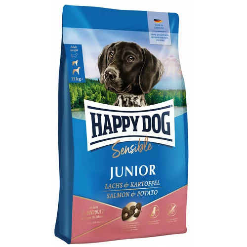 Happy Dog Supreme Sensible Junior z lososom in krompirjem - Varčno pakiranje: 2 x 10 kg