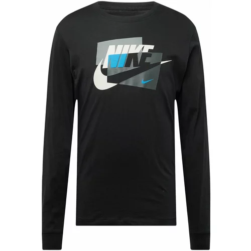 Nike Sportswear Majica 'CONNECT' svetlo modra / siva / črna / bela