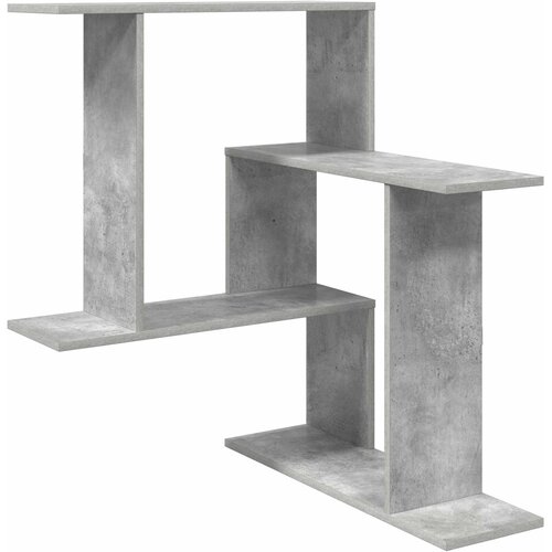 vidaXL Stenska polica Betonsko siva 67 x 67 x 87 cm Inženirski les, (5000307363) Cene