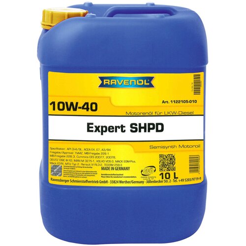 RAVENOL Motorno ulje Expert SHPD 10W-40, 10 l Cene