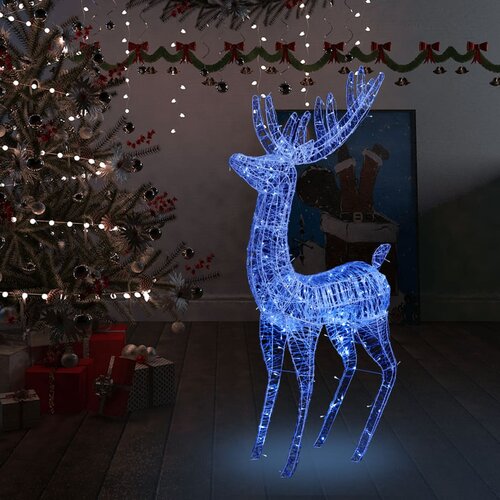 vidaXL XXL akrilni božićni sob 250 LED žarulja 180 cm plavi Cene