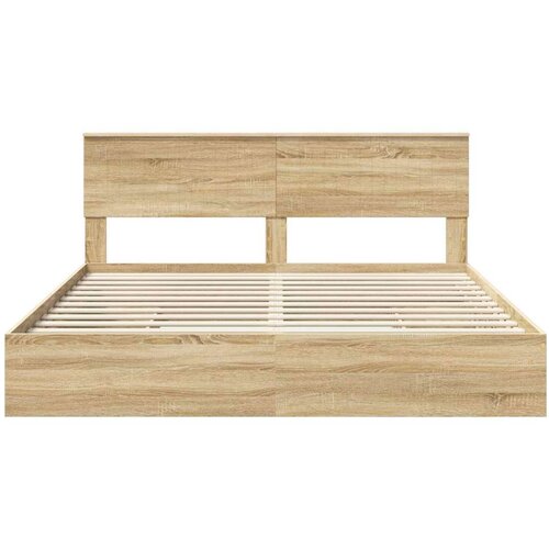  Krevet s od storage Sonoma hrast 180 x 200 cm Konstruirano drvo Slike