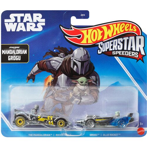Mattel Hot Wheels: Superstar Speeders Star Wars Mandalorian in Grogu mali avtomobilčki paket 2 1/64 - Cene