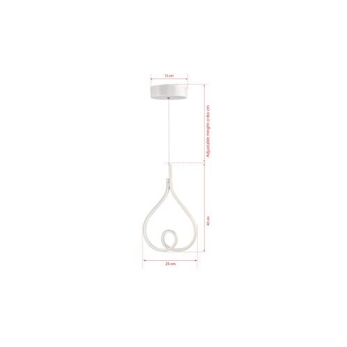Opviq skylove white - yellow light white chandelier Cene