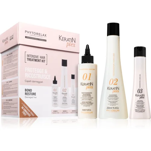 Phytorelax Laboratories Keratin Plex darilni set za krepitev las