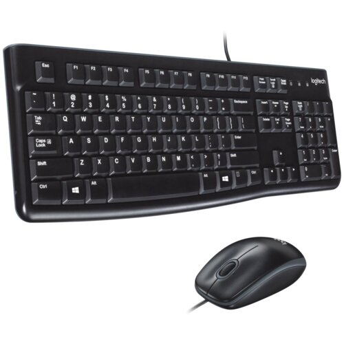 Logitech Desktop MK120 tipkovnica Mi&amp;scaron; priložen USB QWERTY Engleski Crno Slike