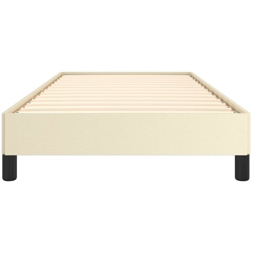 Okvir za krevet krem 90x200 cm od umjetne kože Slike