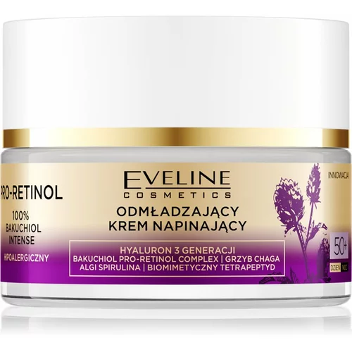Eveline Cosmetics Pro-Retinol 100% Bakuchiol Intense učvrstitvena dnevna krema proti gubam 50+ 50 ml