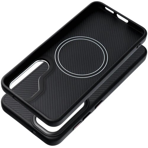  Carbon Elite Mag Cover maska kompatibilna s MagSafeom za Samsung Galaxy S25 Plus crna Slike