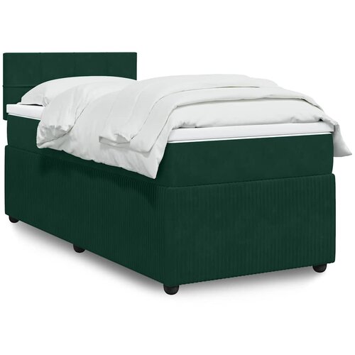  Box spring krevet s madracem tamnozeleni 90x190 cm bar&scaron;unasti Cijene