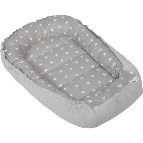 Medi Partners Baby cocoon/nest – Waffle – Stars + gray Waffle Cene
