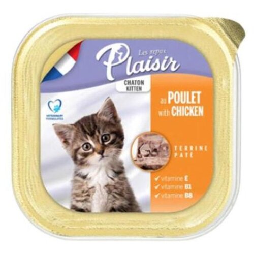 Plaisir pašteta za mačiće, 100g Cene