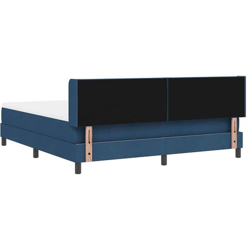  Boxspring krevet s madracem s madracem Plava 180 x 200 cm Slike