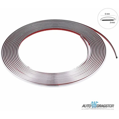 Carmotion samolepljiva ukrasna lajsna hrom 8Mx6MM Slike