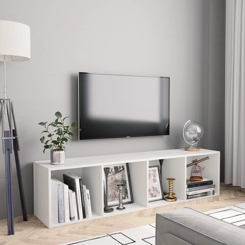 Ormarić za knjige/TV bijeli 143 x 30 x 36 cm Cijene