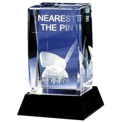 Longridge Nearest The Pin Crystal Golf Trophy - 95mm Slike