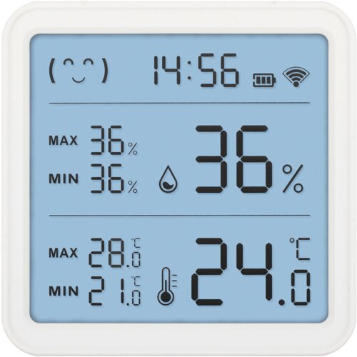 Home Pametni mjerač temperature i vlažnosti HSTHC, LCD, Bijeli Cijene