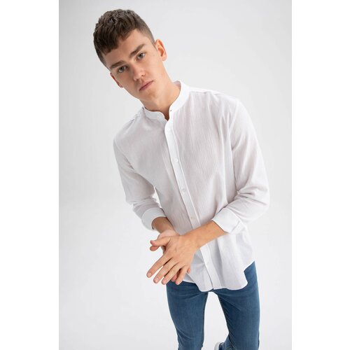 Defacto Regular Fit Cotton Long Sleeve Shirt Slike