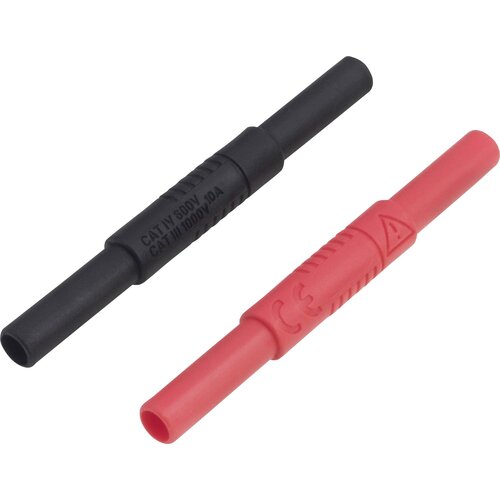 Voltcraft Konektor za mjerni vod [Utičnica 4 mm - Utičnica 4 mm] Crna boja, Crvena MSL-504 Cijene