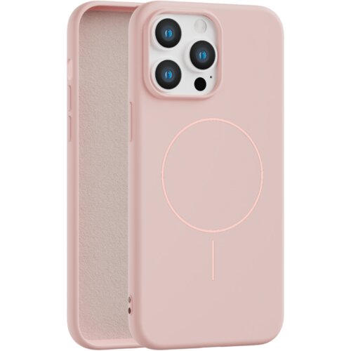 Apple velvet touch magsafe maska za iphone 13 pro - roze Cene
