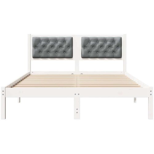  Okvir za krevet Svijetlo siva 150 x 200 cm tkanina Slike