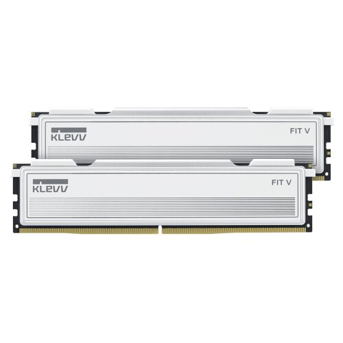 Klevv RAM DDR5 32GB Kit (2x16GB) 6000MT/s CL28 1.35V, FIT V, bel, EXPO/XMP Slike