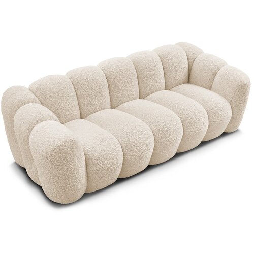 Bobochic Paris Bež sedežna garnitura iz tkanine boucl&amp;eacute; 232 cm Hippolyte &amp;ndash; Slike