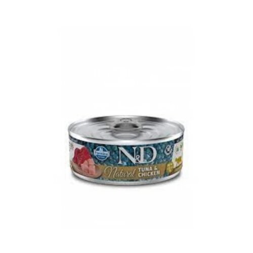 Farmina n&d natural can cat natural tuna&chicken 70g Cene