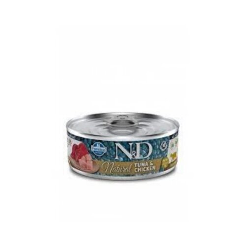 Farmina n&amp;amp;d natural can cat natural tuna&amp;amp;chicken 70g Slike