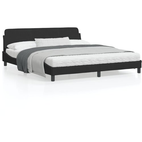 vidaXL Okvir za krevet s uzglavljem crni 180x200 cm baršunasti Cene