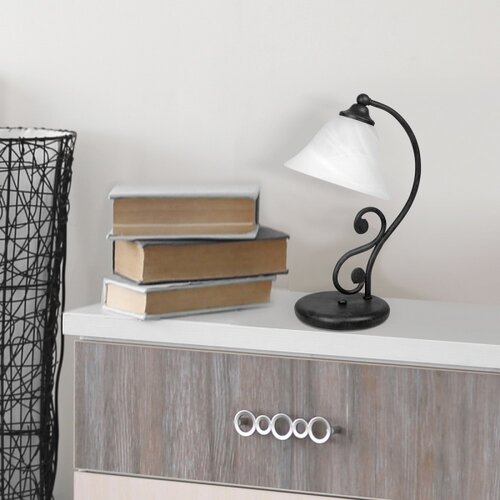 Rabalux dorothea stona lampa E14 40W mat crna klasična rasveta Slike
