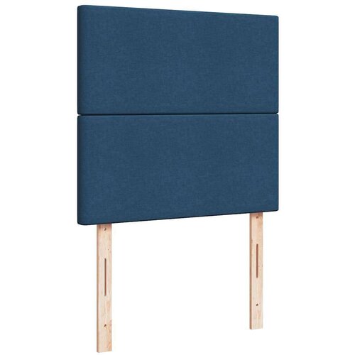  Otomanski okvir kreveta s madracima plavi 200x200cm tkanine Slike