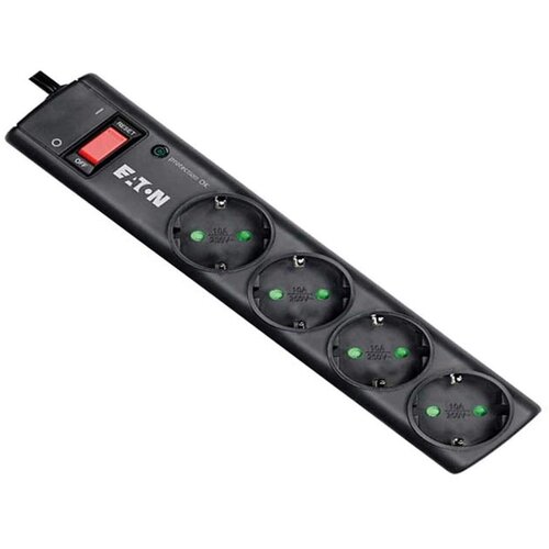 Eaton Protection Strip 4 DIN 10A Input:Schuko Outputs:(4) Schuko Cijene