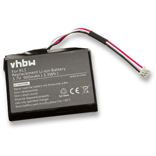VHBW Baterija za TomTom Via 1500 / 1505 / 1535, 900 mAh
