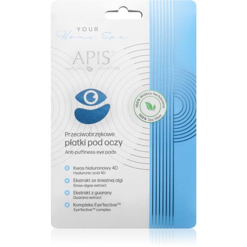 Apis Natural Cosmetics Home Spa maska za oči protiv oticanja i tamnih krugova 1 par Cene