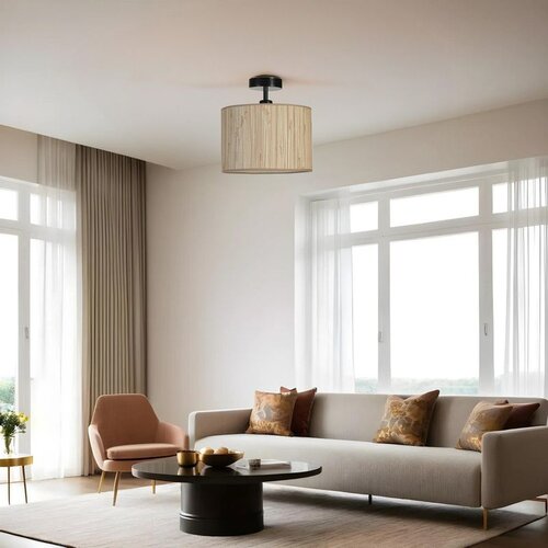 Opviq bambu 09 abajurlu plafonyer avize oakblack chandelier Cene