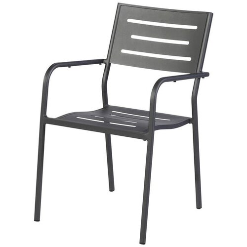 Exotan Antracitno siva metalna vrtna stolica Hawaii &amp;ndash; Slike