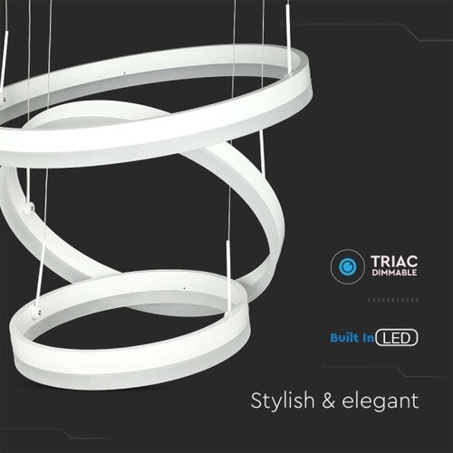  LED prigu&amp;scaron;iva luster na sajli LED/86W/230V 3000K beli Slike