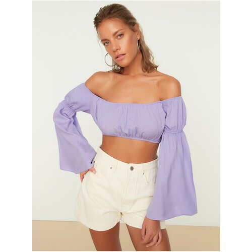 Trendyol Light Purple Short Blouse - Women Slike